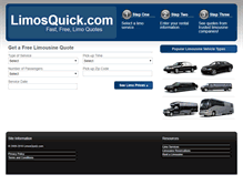 Tablet Screenshot of limosquick.com